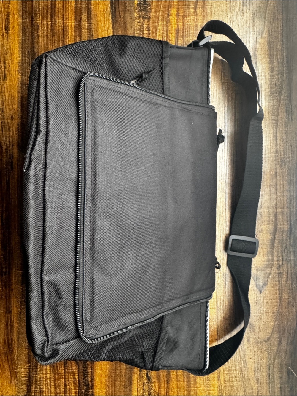 New Bag Black Insulated Cooler Lunch Bag Portable Travel Work Messenger